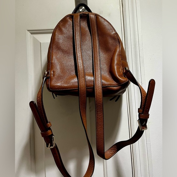 Kate Spade ♠️ small tan pebble grain leather backpack